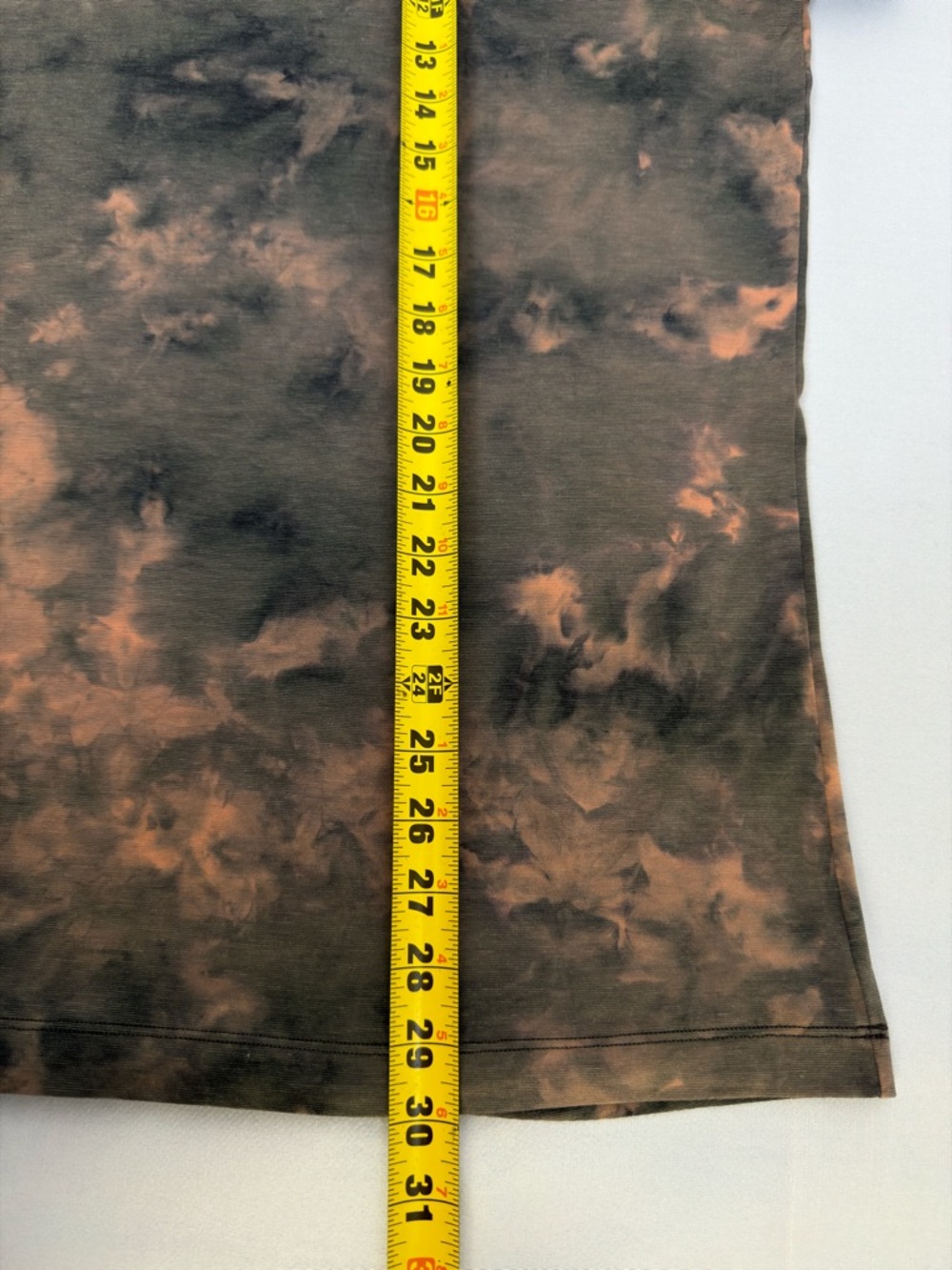 Lululemon Polo Shirt Mens L Tie Dye Brown Black Short Sleeve Performance - Picture 6 of 6